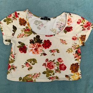 Floral crop top